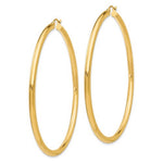 Indlæs billede til gallerivisning 10K Yellow Gold Round Classic Hoop Earrings 65mm x 3mm
