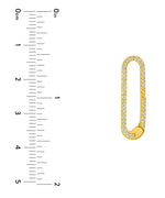 画像をギャラリービューアに読み込む, 14k Yellow White Rose Gold Diamond Push Clasp Lock Connector Pendant Charm Hanger Bail Enhancer
