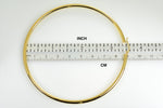 Load image into Gallery viewer, 14K Yellow Gold Round 3.5 inch Diameter Extra Large Giant Gigantic Classic Hoop Earrings 90mm x 3mm
