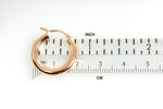 Load image into Gallery viewer, 14K Rose Gold Round Lightweight Classic Hoop Earrings 20mm x 3mm
