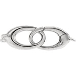 Carica l&#39;immagine nel visualizzatore di Gallery, 14k Yellow Rose White Gold Sterling Silver 27mm x 8.5mm Double Sided Triggerless Lobster Clasp
