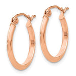 Afbeelding in Gallery-weergave laden, 14K Rose Gold Round Knife Edge Hoop Earrings 12mm x 2.5mm
