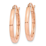 Afbeelding in Gallery-weergave laden, 14K Rose Gold Square Lightweight Classic Tube Hoop Earrings 20mm x 2mm
