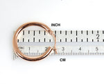 Load image into Gallery viewer, 14K Rose Gold Round Lightweight Classic Hoop Earrings 25mm x 3mm
