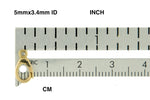 Φόρτωση εικόνας στο εργαλείο προβολής Συλλογής, Platinum 18k 14k Yellow Rose White Gold Sterling Silver 10mm x 5.8mm Pendant Charm Hanger Connector Bail Enhancer Clasp Jump Ring
