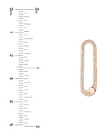 画像をギャラリービューアに読み込む, 14k Yellow White Rose Gold Diamond Push Clasp Lock Connector Pendant Charm Hanger Bail Enhancer
