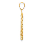 Load image into Gallery viewer, 14K Yellow Gold Diamond Cut Rope Edge US $2.50 Dollar Liberty Indian Barber Dime Mercury Dime Coin Holder Bezel Pendant Charm Screw Top for 17.8 mm Coins
