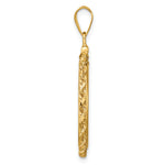 Indlæs billede til gallerivisning 14K Yellow Gold Diamond Cut Rope Edge US $5 Dollar Liberty Indian Statue of Liberty Bald Eagle Congressional Coin Holder Bezel Pendant Charm Screw Top for 21.6 mm Coins
