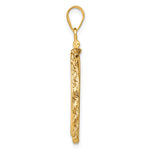 Load image into Gallery viewer, 14K Yellow Gold Diamond Cut Rope Edge 1/4 oz American Eagle Panda 2 Rand US $5 Jamestown Coin Holder Bezel Pendant Charm Screw Top for 22 mm Coins
