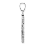 Indlæs billede til gallerivisning 14K White Gold Rope Edge 1/10 oz American Eagle Krugerrand Coin Holder Bezel Pendant Charm Screw Top for 16.5 mm Coins
