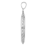 Indlæs billede til gallerivisning 14K White Gold Rope Edge 1 oz American Eagle Cat Krugerrand Coin Holder Bezel Pendant Charm Screw Top for 32.7 mm Coins
