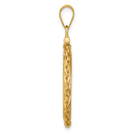 Load image into Gallery viewer, 14K Yellow Gold Wheat Chain 1/4 oz Gold Maple Leaf Coin Holder Bezel Pendant Charm Screw Top for 20.2 mm Coins
