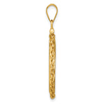 Load image into Gallery viewer, 14K Yellow Gold Wheat Chain US $5 Dollar Liberty Indian Statue of Liberty Bald Eagle Congressional Coin Holder Bezel Pendant Charm Screw Top for 21.6 mm Coins
