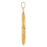 Load image into Gallery viewer, 14K Yellow Gold Wheat Chain 1 oz Maple Leaf 1/2 oz Cat Coin Holder Bezel Pendant Charm Screw Top for 30 mm Coins
