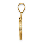 Charger l'image dans la galerie, 10K Yellow Gold US $1 Dollar Type 1 Mexican 2 Peso Coin Holder Bezel Pendant Screw Top for 13 mm Coins
