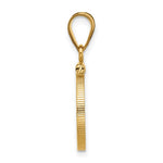Załaduj obraz do przeglądarki galerii, 10K Yellow Gold 14 mm Coin Holder Bezel Pendant Screw Top for Panda Maple Leaf Kangaroo and Cat Coins

