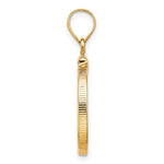 Load image into Gallery viewer, 10K Yellow Gold 1/10 oz American Eagle Krugerrand Coin Holder Bezel Pendant Screw Top for 16.5 mm Coins
