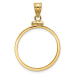 Load image into Gallery viewer, 10K Yellow Gold US $5 Dollar Liberty Classic 10 Peso Coin Holder Bezel Pendant Screw Top for 22.6 mm Coins
