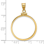 Afbeelding in Gallery-weergave laden, 10K Yellow Gold 1/2 oz Maple Leaf Australian Nugget Kangaroo Koala Coin Holder Bezel Pendant Screw Top for 25 mm Coins
