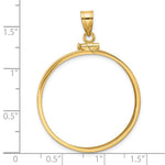 Carregar imagem no visualizador da galeria, 10K Yellow Gold 1 oz Maple Leaf 1/2 oz Cat Coin Holder Bezel Pendant Screw Top for 30 mm Coins
