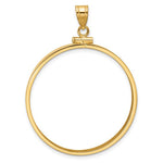 Load image into Gallery viewer, 10K Yellow Gold 1 oz American Eagle Cat Krugerrand Coin Holder Bezel Pendant Screw Top for 32.7 mm Coins
