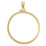 Load image into Gallery viewer, 10K Yellow Gold 50 Peso Coin Holder Bezel Pendant Screw Top for 37 mm Coins
