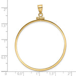 Charger l'image dans la galerie, 10K Yellow Gold 4 Ducat Coin Holder Bezel Pendant Screw Top for 39.5 mm Coins
