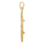 Indlæs billede til gallerivisning 14k Yellow Gold Prong Coin Bezel Holder for 17.8mm Coins or US $2.50 Dollar Liberty US $2.50 Dollar Indian Barber Dime Mercury Dime Greek Key Pendant Charm
