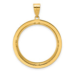 이미지를 갤러리 뷰어에 로드 , 14K Yellow Gold And Black Enamel Greek Key 1/2 oz American Eagle Panda US $10 Dollar Liberty Indian Coin Holder Bezel Pendant Charm Prong for 27 mm Coins
