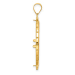 Загрузить изображение в средство просмотра галереи, 14K Yellow Gold Textured Greek Key Old US Series 1 oz Panda Australian Nugget Kangaroo Koala Coin Holder Bezel Pendant Charm Prong for 32 mm Coins
