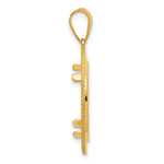 Carica l'immagine nel visualizzatore di Gallery, 14K Yellow Gold Diamond Cut Layered 1/10 oz American Eagle Krugerrand Coin Holder Bezel Pendant Prong for 16.5 mm Coins
