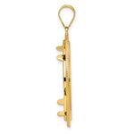 Load image into Gallery viewer, 14K Yellow Gold Diamond Cut Layered 1/2 oz American Eagle Panda US $10 Dollar Liberty Indian Coin Holder Bezel Pendant Prong for 27 mm Coins

