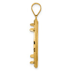 Carregar imagem no visualizador da galeria, 14K Yellow Gold Diamond Cut Popcorn 1/2 oz American Eagle Panda US $10 Dollar Liberty Indian Coin Holder Bezel Pendant Prong for 27 mm Coins
