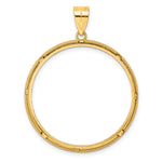 Lade das Bild in den Galerie-Viewer, 14K Yellow Gold Diamond Cut Popcorn Old US Series 1 oz Panda Australian Nugget Kangaroo Koala Coin Holder Bezel Pendant Prong for 32 mm Coins
