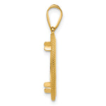 Ladda upp bild till gallerivisning, 14K Yellow Gold Beaded 1/10 oz American Eagle Krugerrand Coin Holder Bezel Pendant Prong for 16.5 mm Coins
