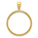 Carregar imagem no visualizador da galeria, 14K Yellow Gold Beaded 1/2 oz American Eagle Panda US $10 Dollar Liberty Indian Coin Holder Bezel Pendant Prong for 27 mm Coins
