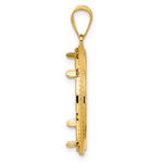 Afbeelding in Gallery-weergave laden, 14K Yellow Gold Squares 1/4 oz American Eagle Panda 2 Rand US $5 Jamestown Coin Holder Bezel Pendant Prong for 22 mm Coins
