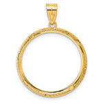 Afbeelding in Gallery-weergave laden, 14K Yellow Gold Squares 1/4 oz American Eagle Panda 2 Rand US $5 Jamestown Coin Holder Bezel Pendant Prong for 22 mm Coins
