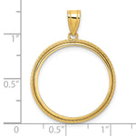 Afbeelding in Gallery-weergave laden, 14K Yellow Gold Squares 1/4 oz American Eagle Panda 2 Rand US $5 Jamestown Coin Holder Bezel Pendant Prong for 22 mm Coins
