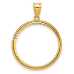 Afbeelding in Gallery-weergave laden, 14K Yellow Gold Squares 1/4 oz American Eagle Panda 2 Rand US $5 Jamestown Coin Holder Bezel Pendant Prong for 22 mm Coins
