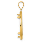 Load image into Gallery viewer, 14K Yellow Gold Squares 1/2 oz American Eagle Panda US $10 Dollar Liberty Indian Coin Holder Bezel Pendant Prong for 27 mm Coins

