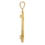 Load image into Gallery viewer, 14K Yellow Gold Squares Old US Series 1 oz Panda Australian Nugget Kangaroo Koala Coin Holder Bezel Pendant Prong for 32 mm Coins
