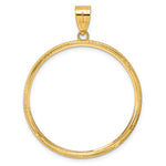 Carregar imagem no visualizador da galeria, 14K Yellow Gold Squares 1 oz American Eagle Cat Krugerrand Coin Holder Bezel Pendant Prong for 32.7 mm Coins
