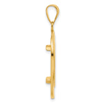 Load image into Gallery viewer, 14K Yellow Gold Riptide 1/10 oz American Eagle Krugerrand Coin Holder Bezel Pendant Prong for 16.5 mm Coins
