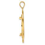 Charger l'image dans la galerie, 14K Yellow Gold Riptide 1/4 oz American Eagle Panda 2 Rand US $5 Jamestown Coin Holder Bezel Pendant Prong for 22 mm Coins
