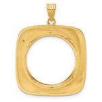 Charger l'image dans la galerie, 14K Yellow Gold Riptide 1/4 oz American Eagle Panda 2 Rand US $5 Jamestown Coin Holder Bezel Pendant Prong for 22 mm Coins
