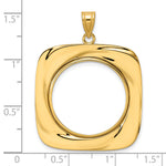 Charger l'image dans la galerie, 14K Yellow Gold Riptide 1/4 oz American Eagle Panda 2 Rand US $5 Jamestown Coin Holder Bezel Pendant Prong for 22 mm Coins
