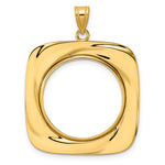 Charger l'image dans la galerie, 14K Yellow Gold Riptide 1/4 oz American Eagle Panda 2 Rand US $5 Jamestown Coin Holder Bezel Pendant Prong for 22 mm Coins
