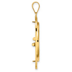Charger l'image dans la galerie, 14K Yellow Gold Riptide 1/2 oz American Eagle Panda US $10 Dollar Liberty Indian Coin Holder Bezel Pendant Prong for 27 mm Coins
