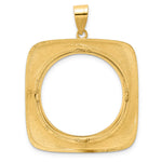 Charger l'image dans la galerie, 14K Yellow Gold Riptide 1/2 oz American Eagle Panda US $10 Dollar Liberty Indian Coin Holder Bezel Pendant Prong for 27 mm Coins
